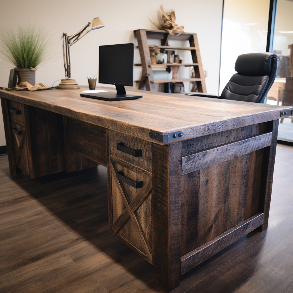Reclaimed Wood Executive Desk Ultimate Executive CEO Desk Reclaimed