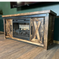 Rustic Retreat TV Stand with Fireplace