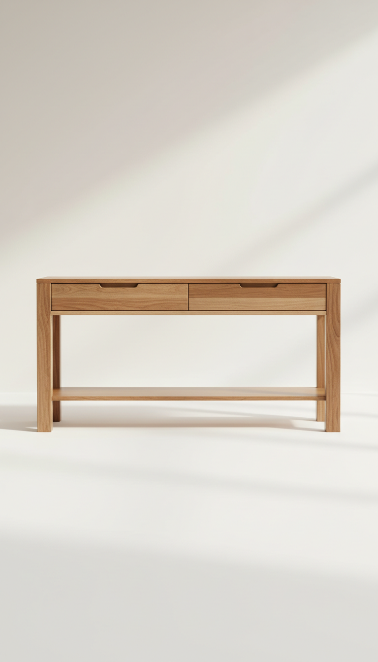 Solid Wood Entry Console