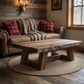 Handcrafted Mountain Lodge Solid Wood Coffee Table