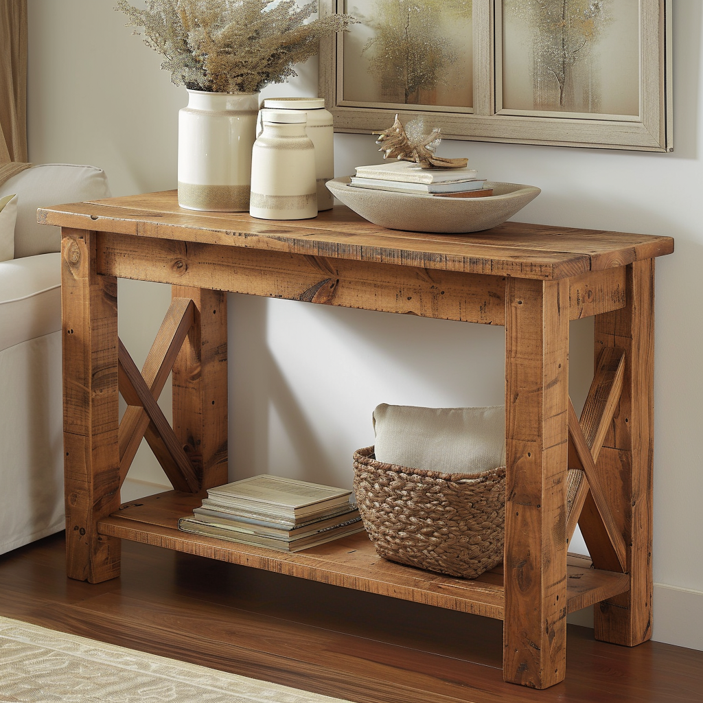 Crosshatch Sofa Table