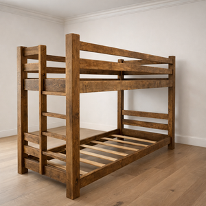 Handcrafted TimberNest Solid Wood Bunk Bed