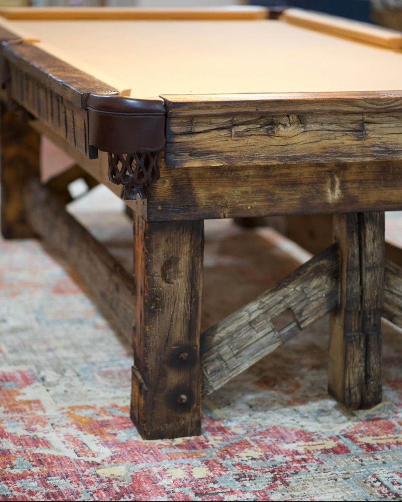 Reclaimed Oak Pool Table