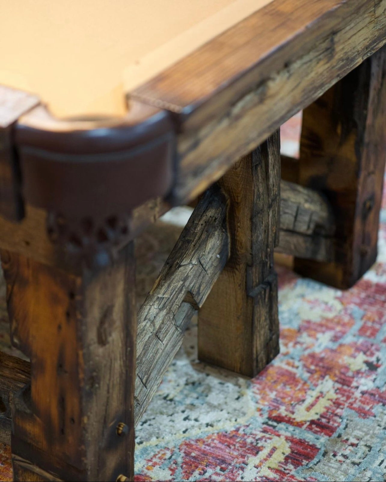 Reclaimed Oak Pool Table